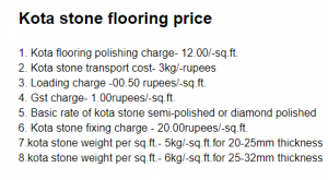 kota stone flooring price