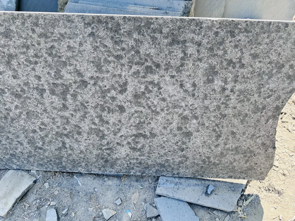 Short blast basalt stone